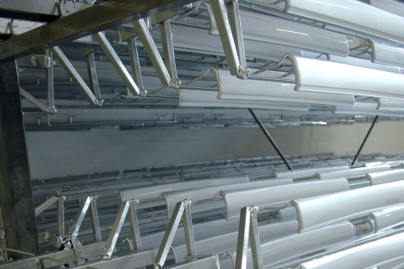 Drehspieße zur Lackierung von Bauteilen