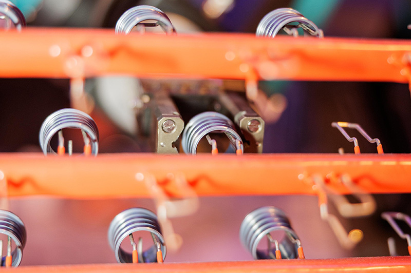 Seemann Gestellbau automatische Gestellbestückung Detailaufnahme